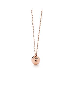 New York Fashion Tiffany Hardwear Ball Pendant Rose Gold Necklace For Ladies Price List