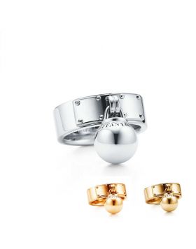 Tiffany HardWear Ball Dangle Ring Replica New Arrival Jewelry Best Gift GRP09434/GRP09436