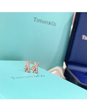 Copy Tiffany Atlas Polished X Shape Diamond High End Earrings For Women 67812360