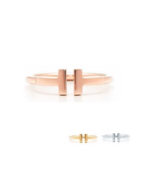Tiffany T Wire Ring Phony Rose Gold Fine Jewelry Valentines Gift Sale GRP07781/GRP07780/GRP07762