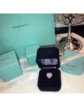 Cheap Tiffany Double Layer Hearts Diamonds Ring Chicago Review Birthday Gift For Lady