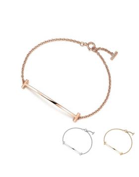 Tiffany T Sterling Silver Smile Bracelet Modern Best Friend Gifts Fashion Jewelry