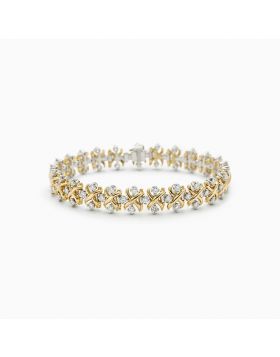 Most Luxury Tiffany & Co. Schlumberger® Dazzing Yellow Gold Diamonds Lynn Bracelet For Ladies 